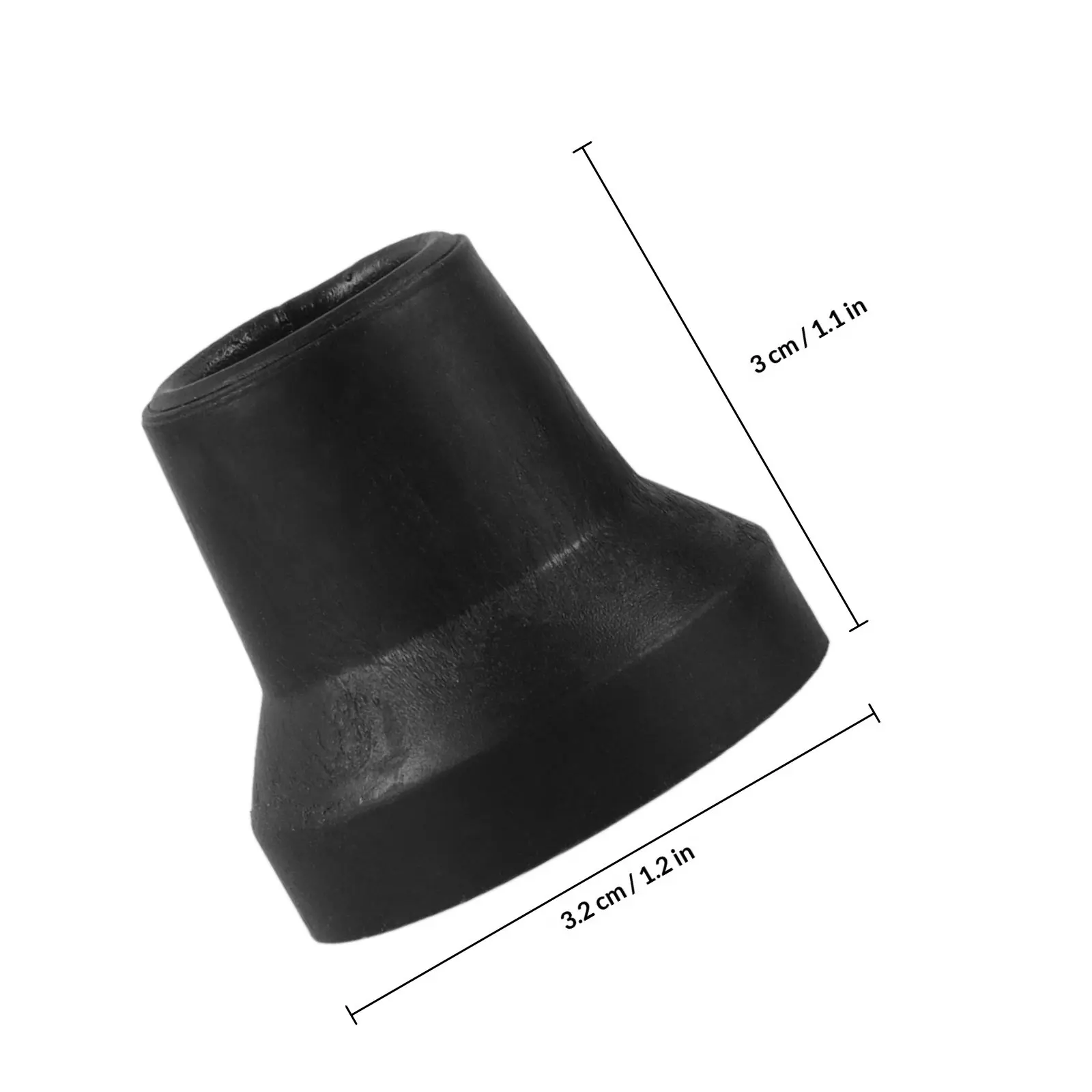 4Pcs Quad Cane Tips 16Mm Inner Diameter Non-Slip Rubber Cane Tips Shock Absorbing Walking Stick Accessories for Elderly Seniors
