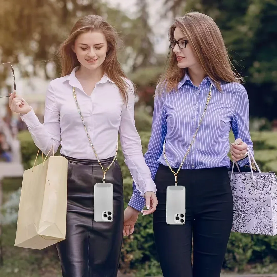 

Candy Dazzling Outdoor Anti-drop Multi-function Mobile Phone Lanyard Crossbody Bag Hanging Chain Fashion Versatile Bag Universal