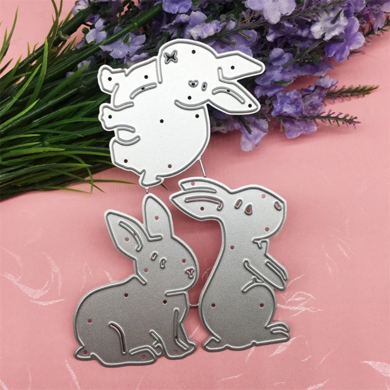 Easter Die Cuts Happy Easter Metal Cutting Dies Stencil DIY Embossing Tool-Decor M76D