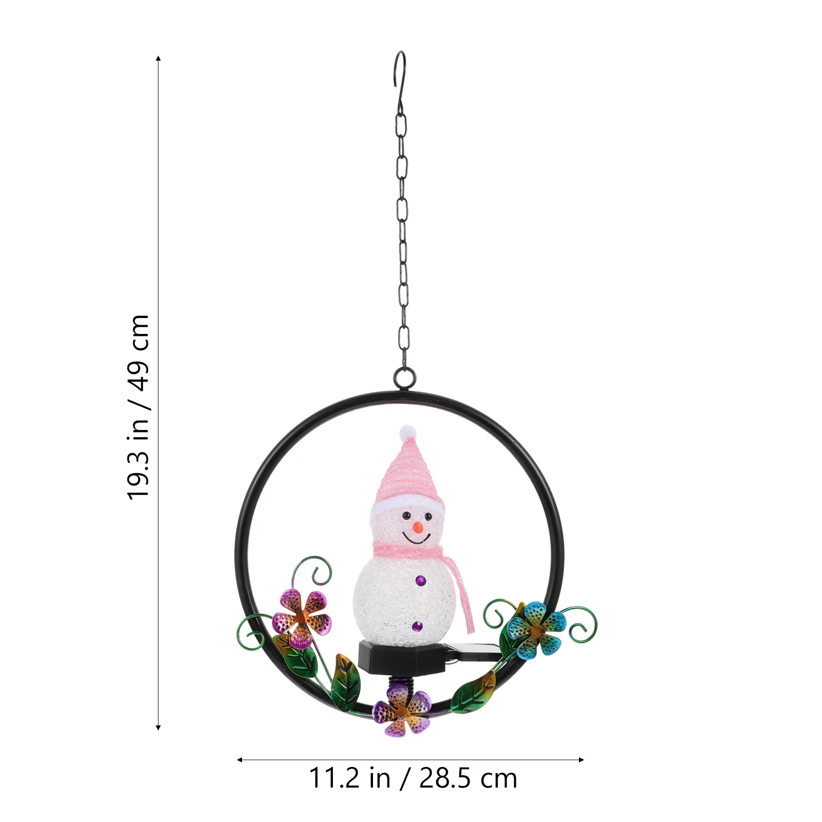 

Snowman Pendant Light Courtyard Hanging Solar Lights Landscape Resin Decorative Outdoor