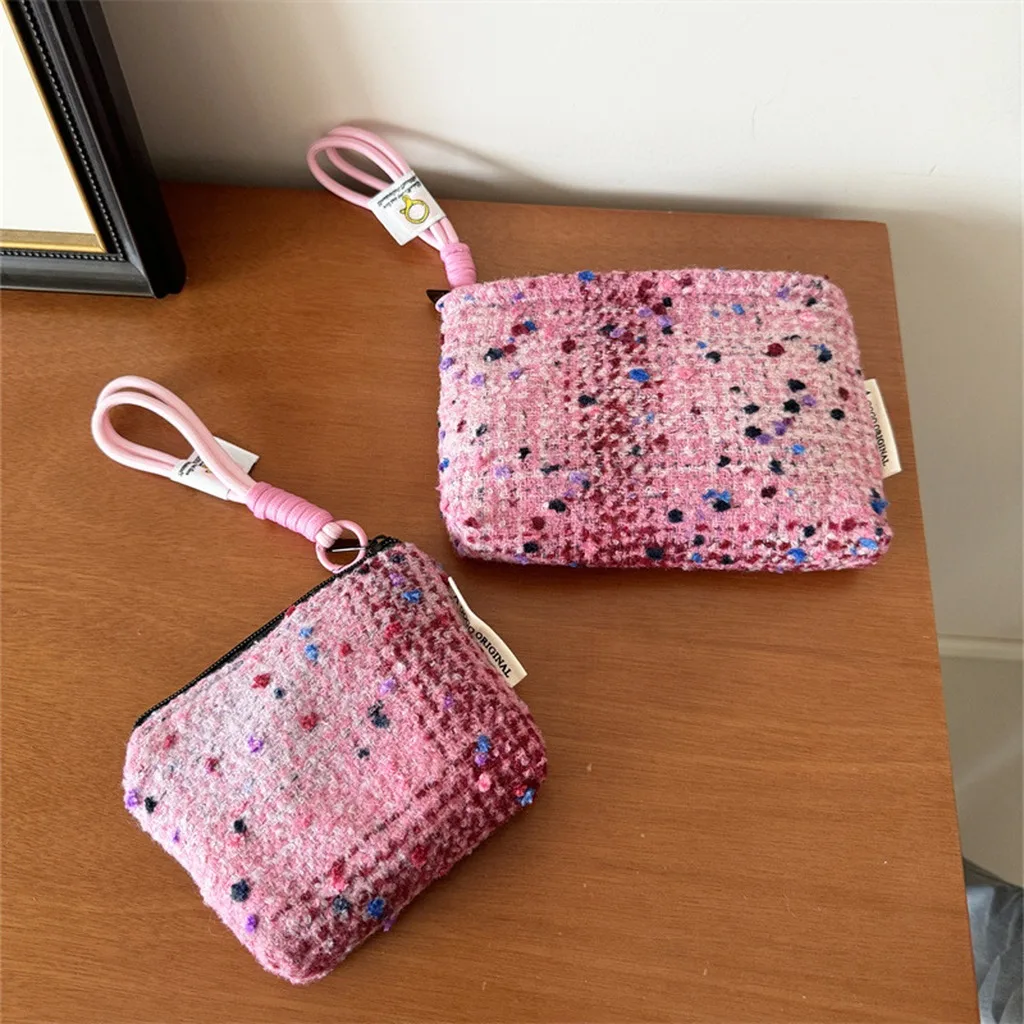 Portable Makeup Bag Sweet Women Cosmetic Bag Makeup Storage Pouch Ultra Lightweight Skincare Storage Bag For Large Handbag Daily