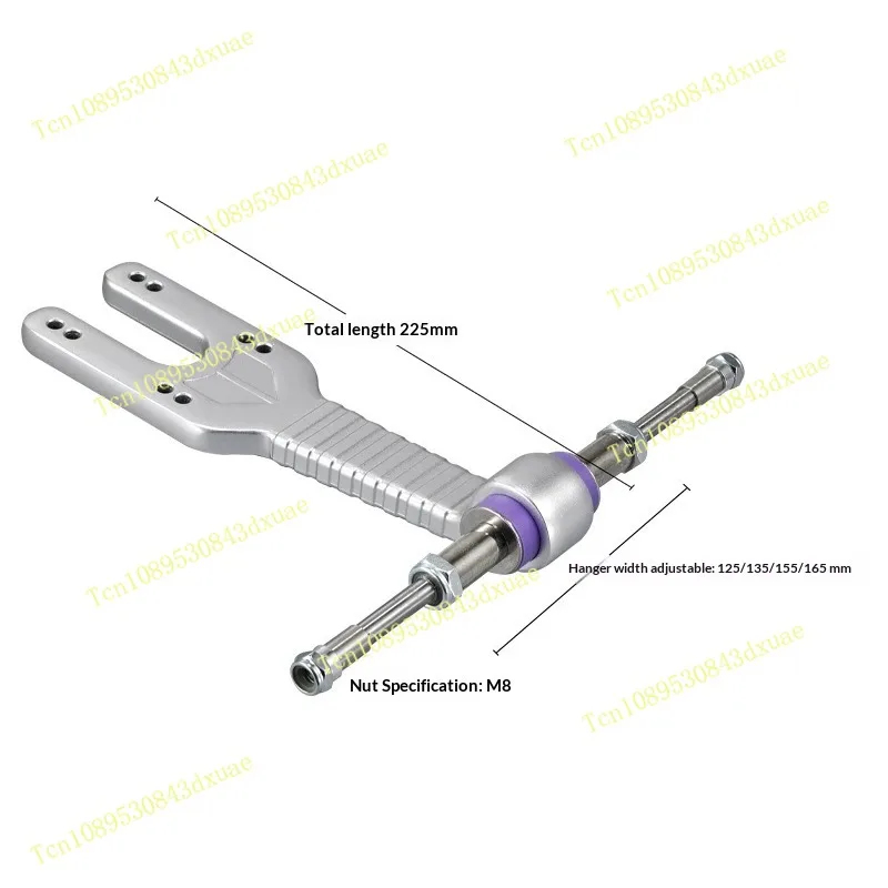 LDP Longboard Extension Fork, Deck Riser Mount, Drop Truck Adapter for Downhill Carving, Universal Skateboard Parts
