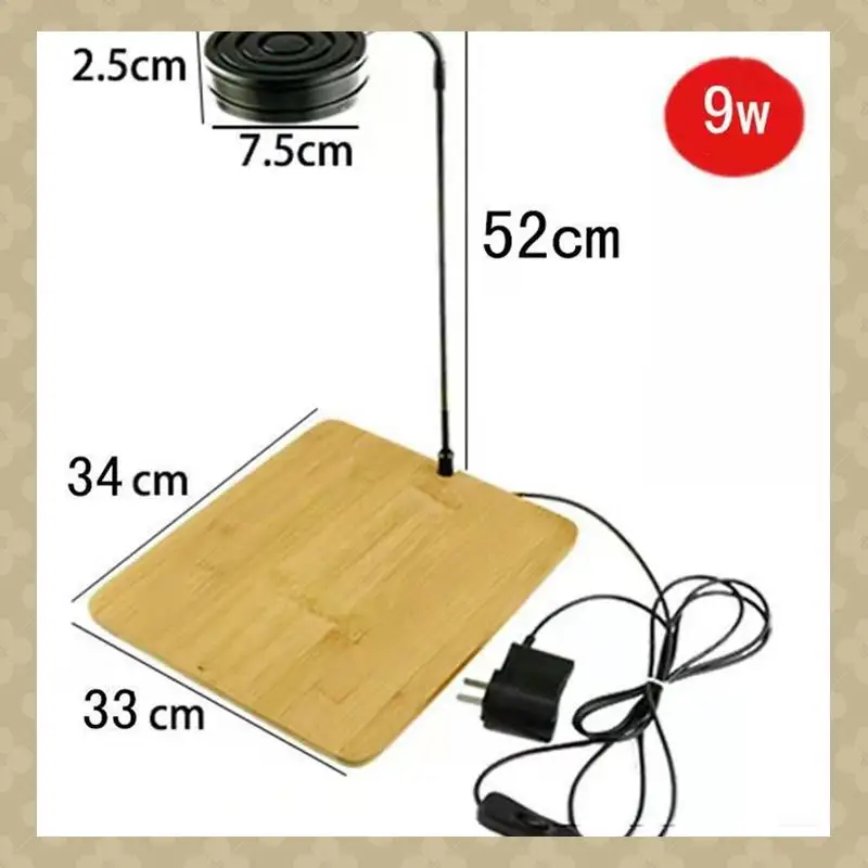AB45 LED Aquarium Fish Tank Light With Bamboo Base Lamp For Aquariums Potted Plants Succulents Miniature Landscape US Plug 9W