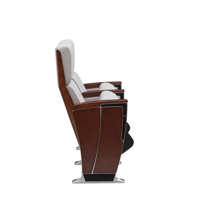 Row seat academic lecture hall seat furniture auditorium chair manufacturer with writing board opera house step cloth art chair