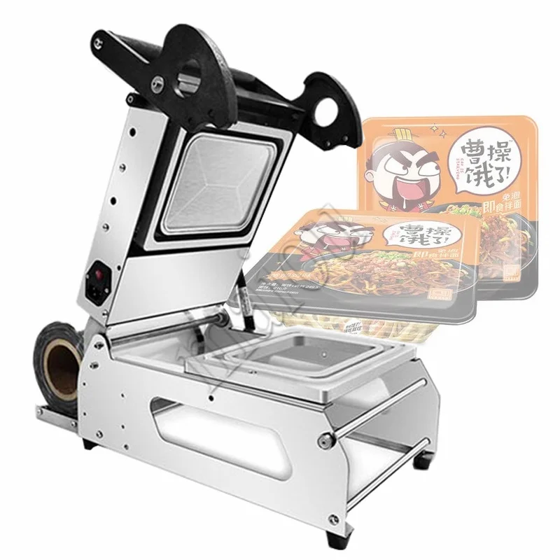 

Tray Sealer Lunch Box Packaging Machine Plastic Food Container Sealing Meal Packing Machine 220V