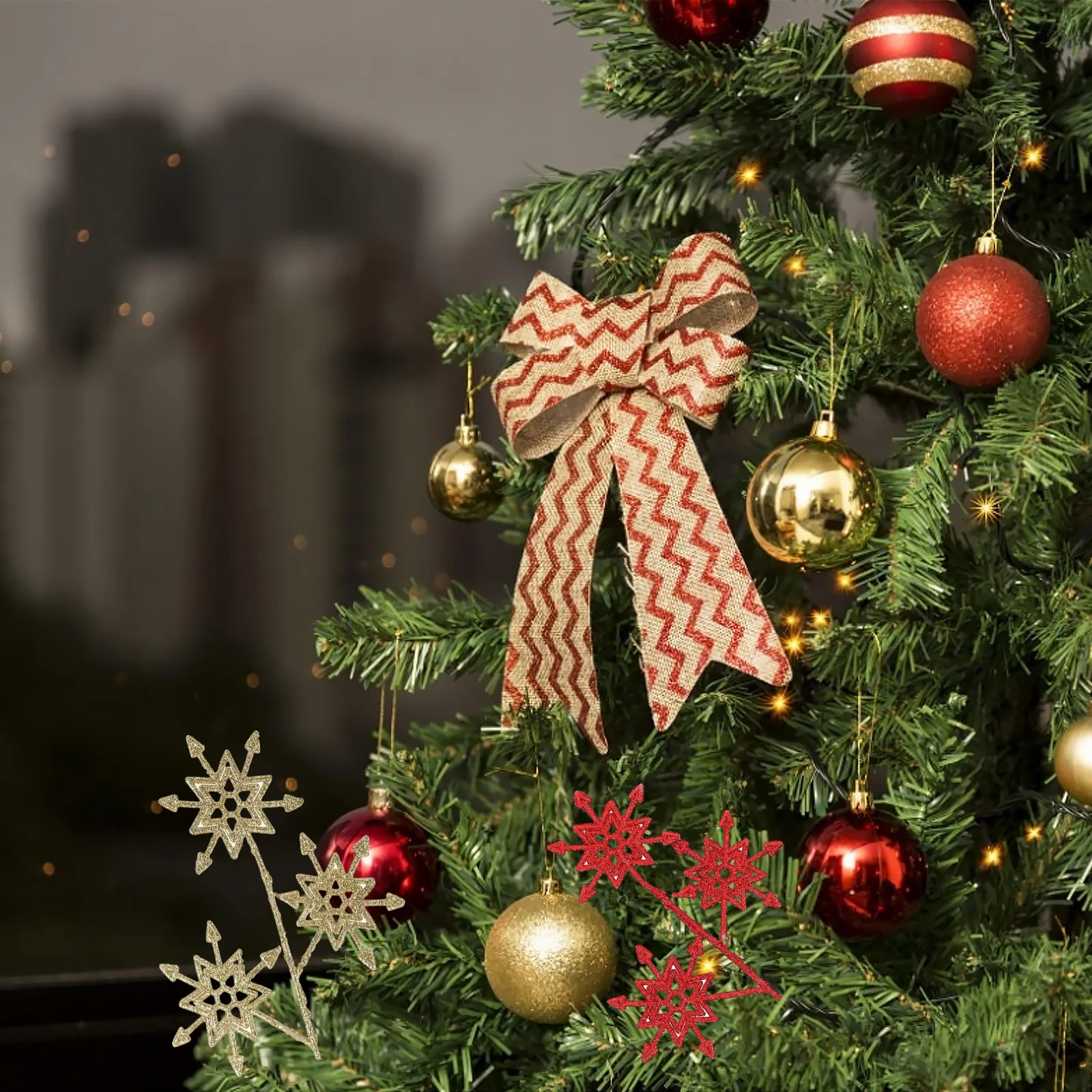 

10Pcs Sparkling Artificial Pe Leaves Decor Wreath Xmas Tree Ornaments for Christmas Wedding Party Decorations Xmas Leaves