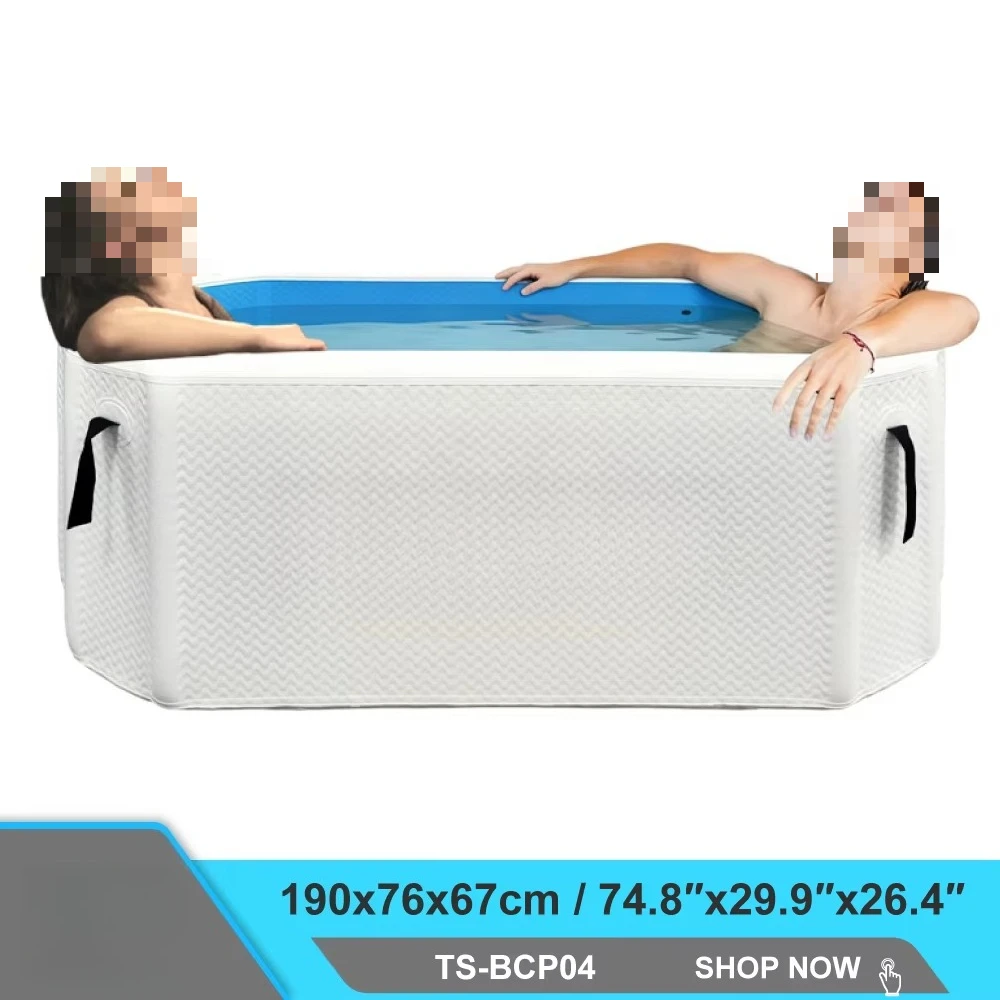 2-Year warranty, inflatable collapsible cold tub, portable ice tub for muscle soreness