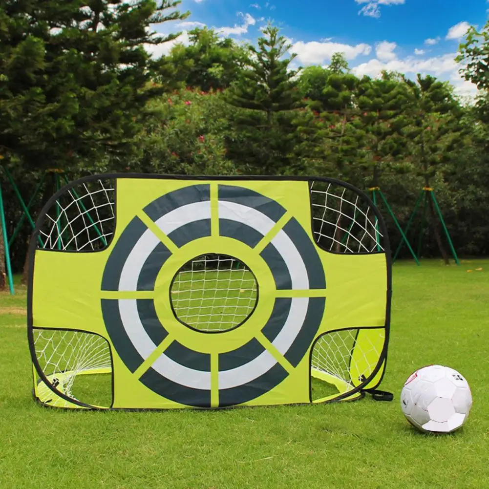 Children Soccer Goal  Portable Impact-Resistant Grass Green  Folding Training Football Goal Sports Supply