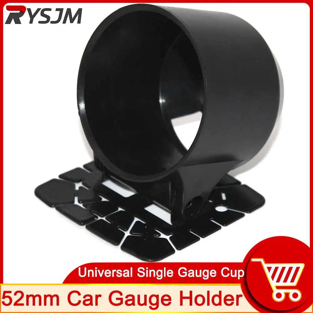 

Black Car Gauge Pod 52mm Universal Gauge Cup Car Mount Holder Plastic Single Auto Car Meter Pods Dash Pod Mount Bracket