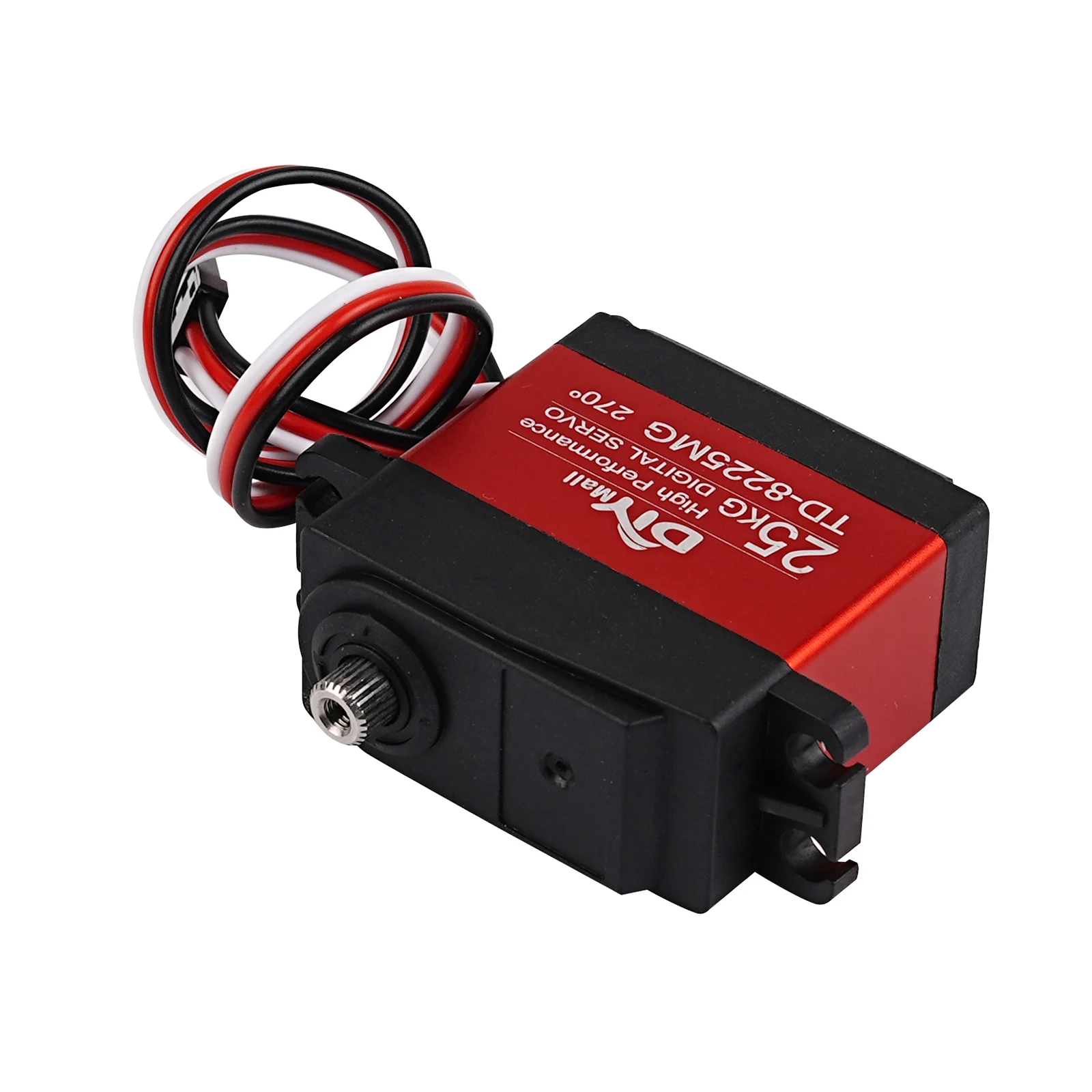 TD-8225MG 25KG Servo Digital 180 ° 270 ° 360 ° sikat karbon Motor gigi logam bagian Servo untuk 1/8 1/10 1/12 mobil RC perahu lengan robot