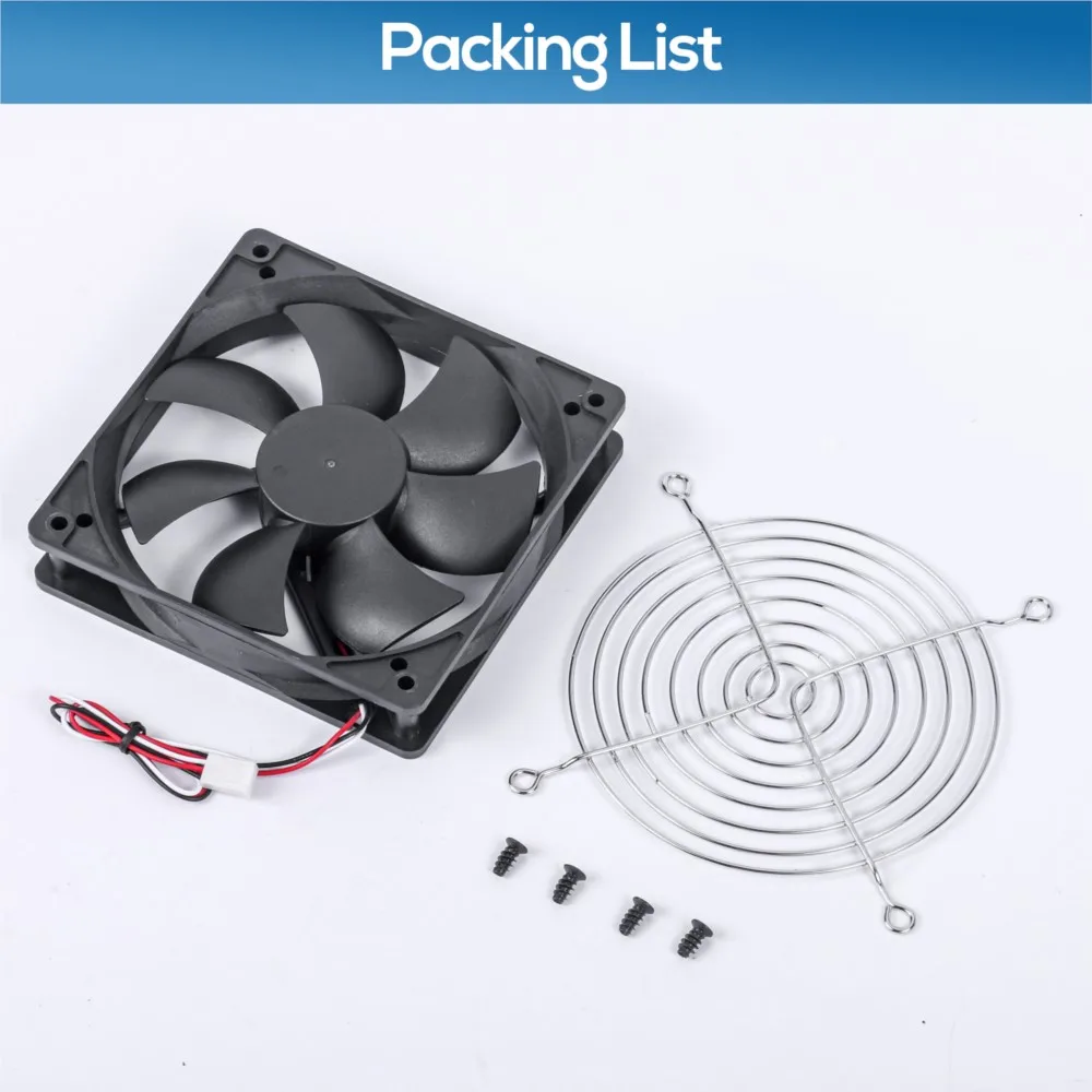 SXDOOL 120mm 24V Dual Ball Bearing Chassis Fan for Servers Welding Machines X 25mm 3000RPM 108CFM