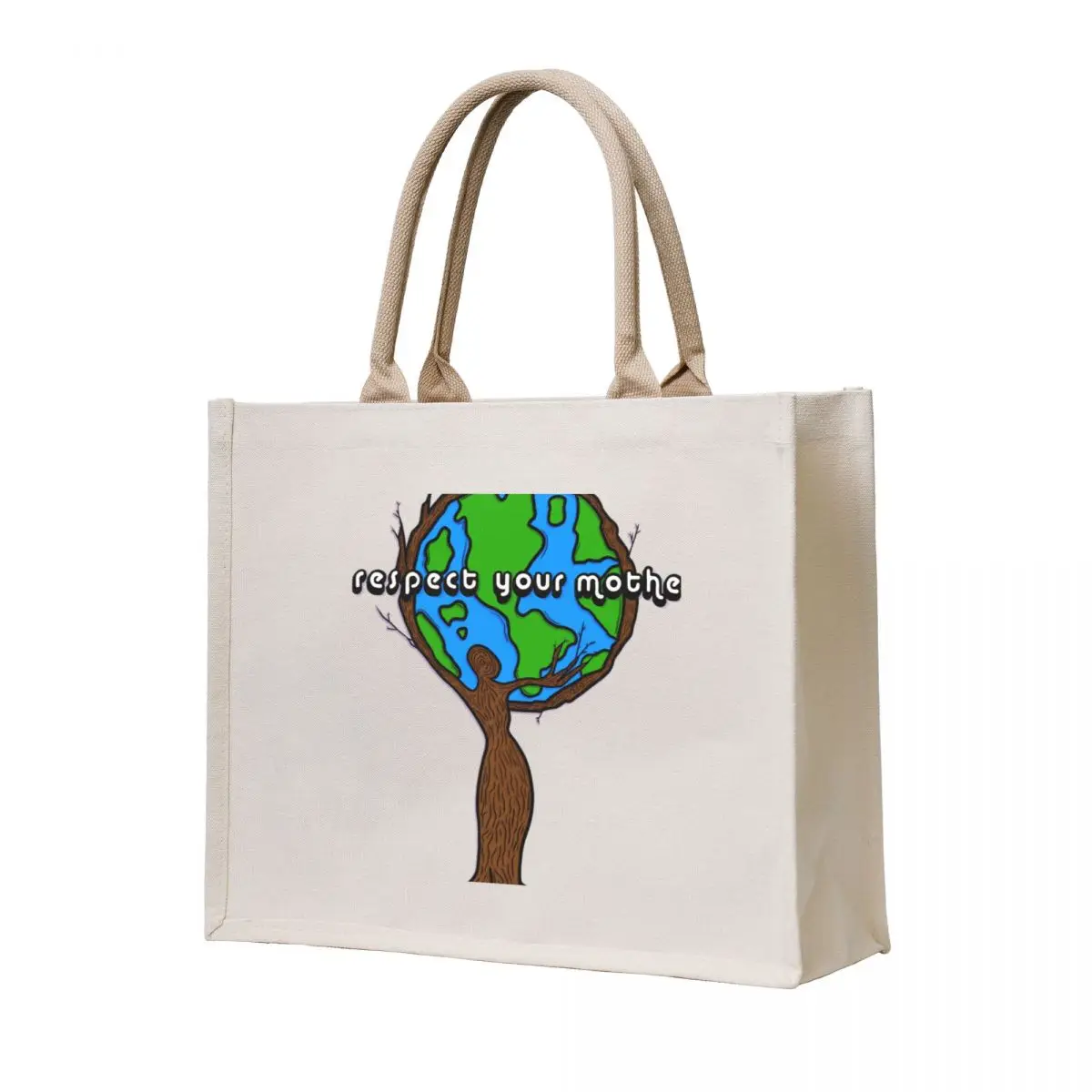 

Respect Your Mother Earth Tote Bag Canvas stote bag Handbags women personalized tote Canvas