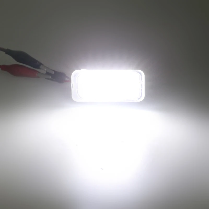 Lampu plat nomor, untuk Ford KUGA S MAX MONDEO MK4 MK5 MK2 FIESTA 2008-2019 fokus ABS plastik 12V LED nomor lampu sinyal 2 buah