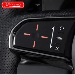 For Lynk & Co 09 2021-2024 Car Personalized Interior Stickers Steering Wheel Buttons Anti-scratch Stickers Auto Accessories