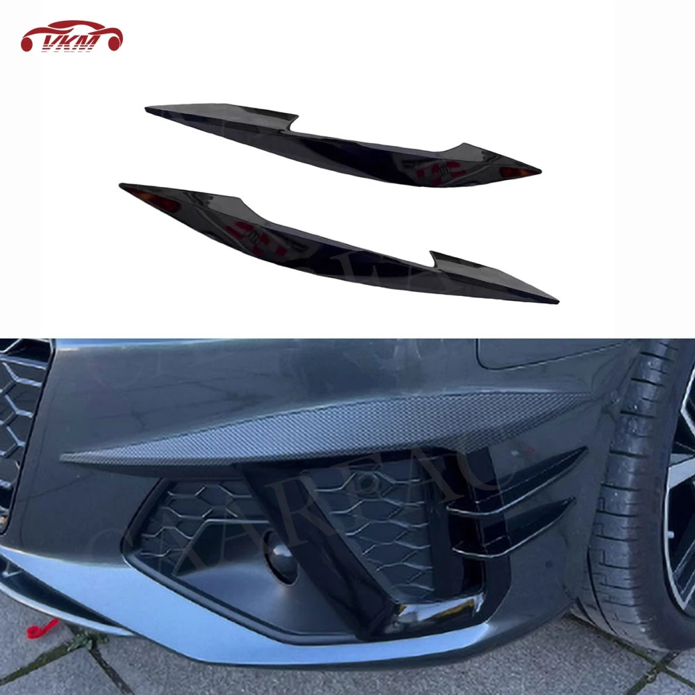 Body Kits For Audi A4 S4 2020-2024 Not Standard A Style ABS Material Front Bumper Fog Lamp Eyebrows Eyelid Cover Car Accessories