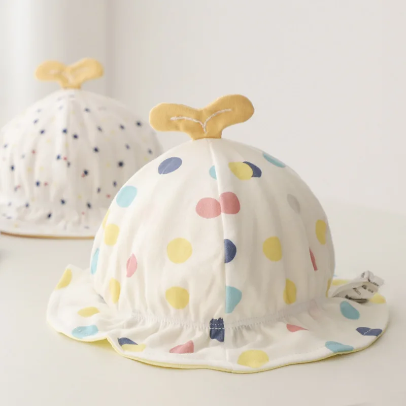 

0-6Month Newborn Fetal Cap Infant Head Protection Fisherman Hat Soft Cotton Baby Basin Caps Spring Autumn Children Beanie Bonnet