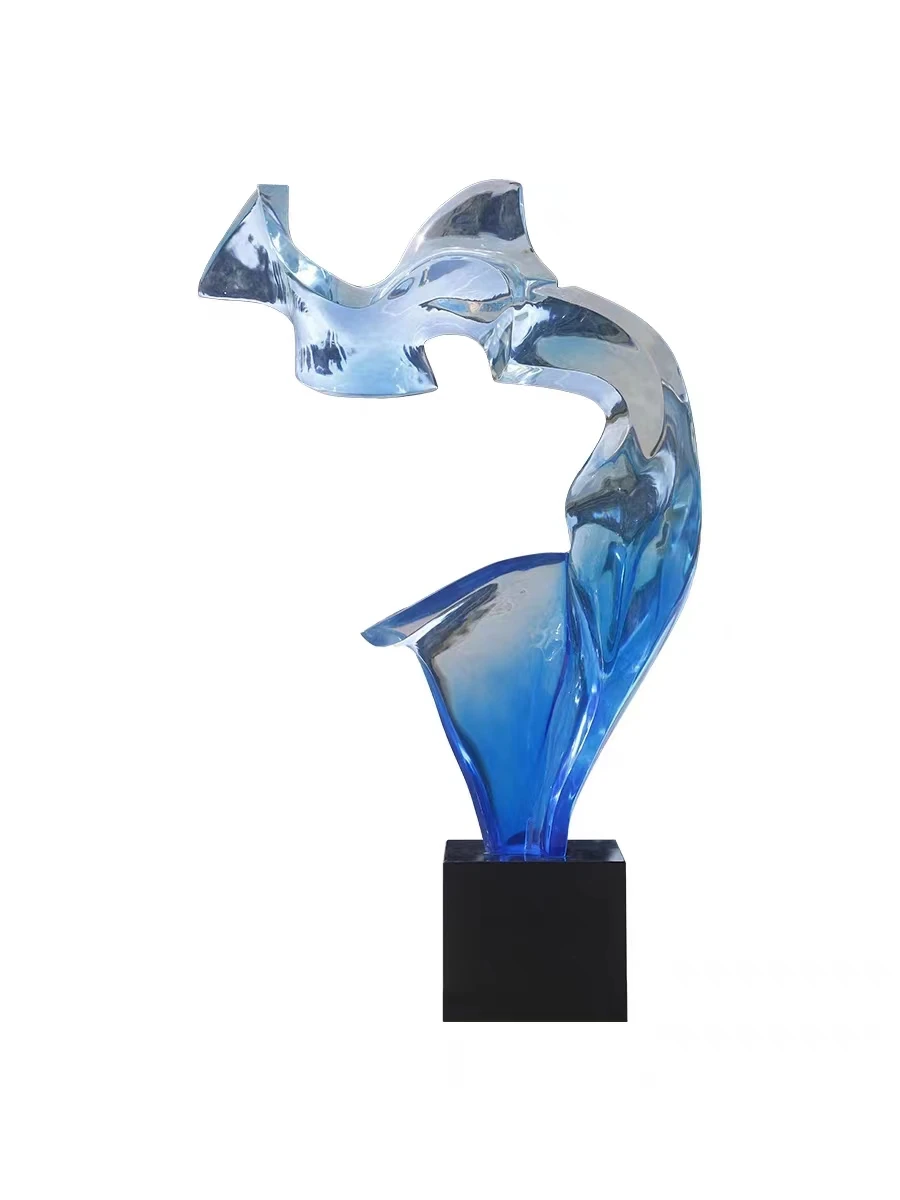 Home Decorations Abstract Art Sculpture Transparent Resin Statue Luxury Living Room Decoration Accessories Ornaments For Home