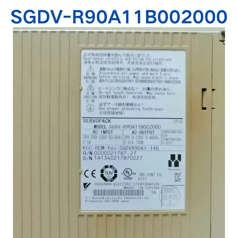 Second-hand test OK，YASKAWA Driver，SGDV-R90A11B002000