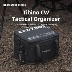 Black Dog Outdoor 15L Tactical Storage Bag Large Capacity Heightened Portable Foldable Grocery Bag Partitioned Storage Bag