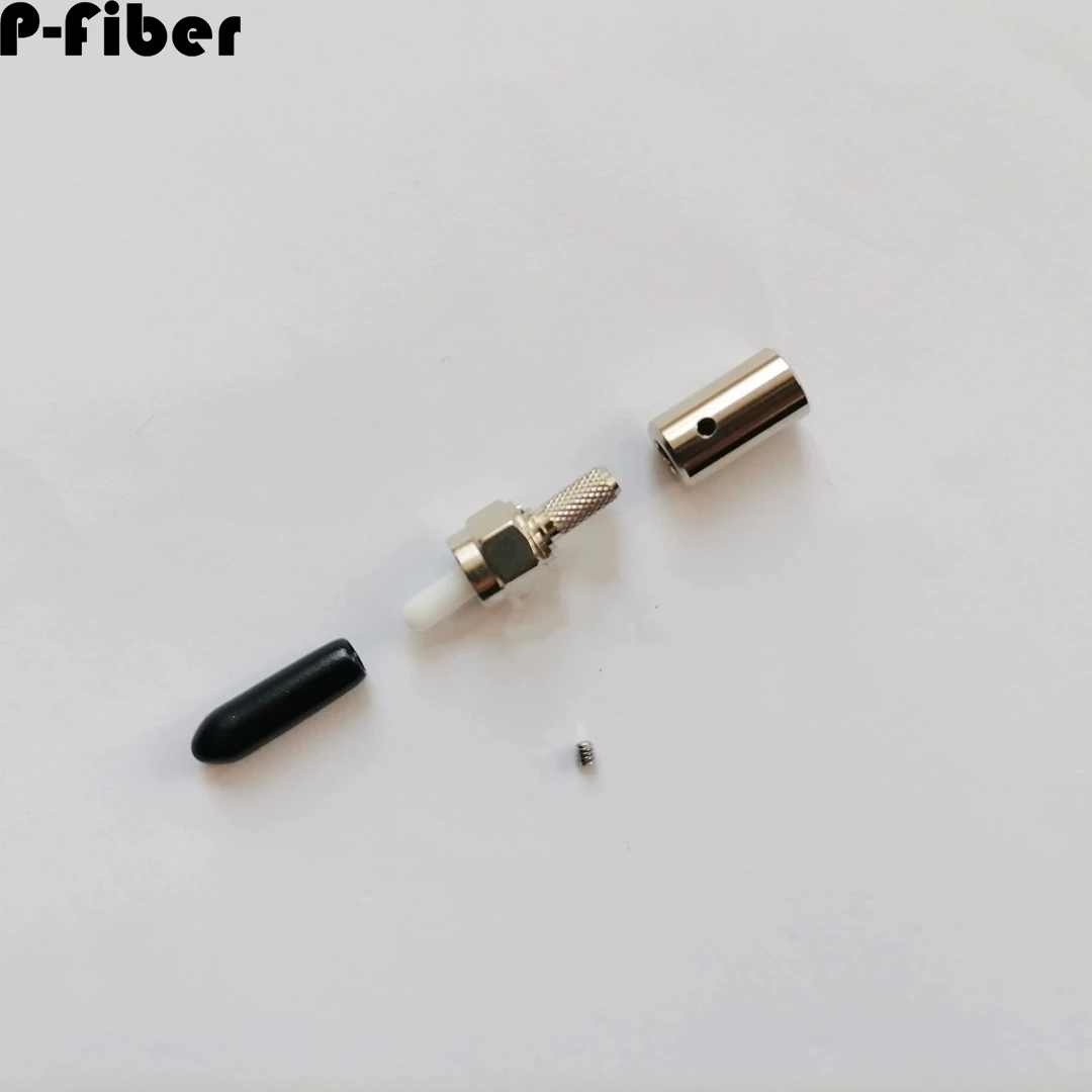 

fiber optic connector kits SMA905 ceramic ferrule 127um 230um 300um 460um SMA optical head short boot 5.5mm 6.1mm FTTH 10pcs