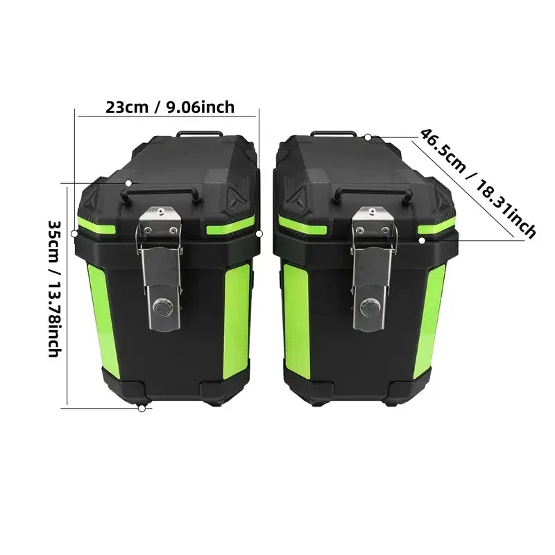 Bestseller Universal Side Box Benelli V-Strom 1 Pair Storage Lage Cases Pannier With Mount Bracket Kit