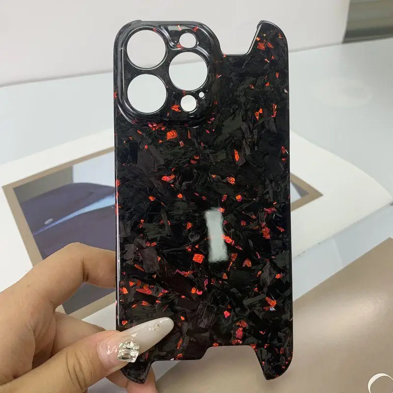 

Applicable to Iphone15promax Carbon Fiber Phone New 15pro Forged Irregular
