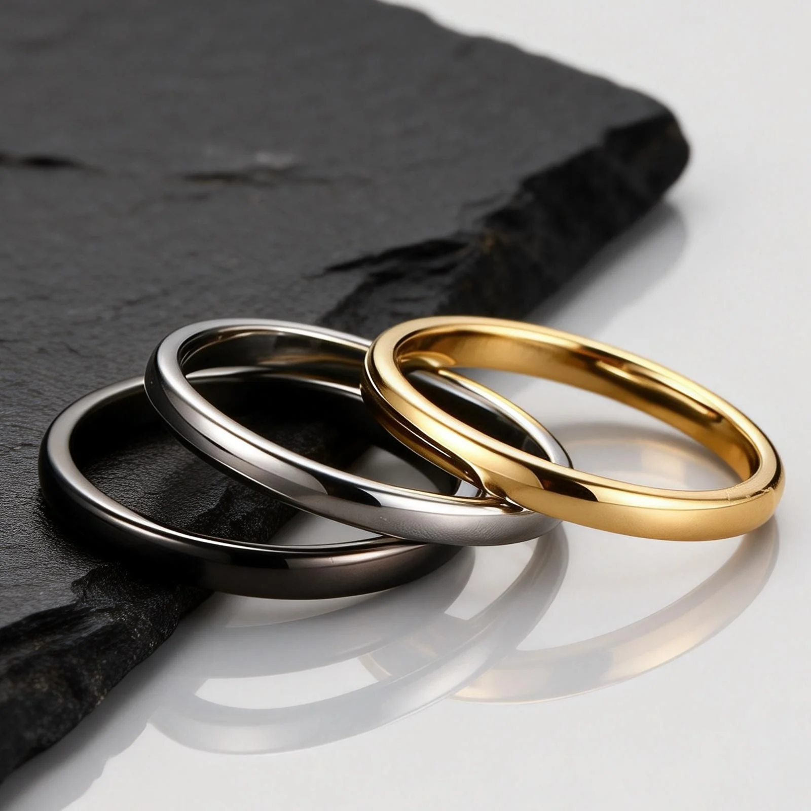2mm Simple Tungsten Carbide Ring for Men Women,Scratch Resistant Plain Tungsten Steel Ring,Unisex Pinky Ring Wedding Ring Gift