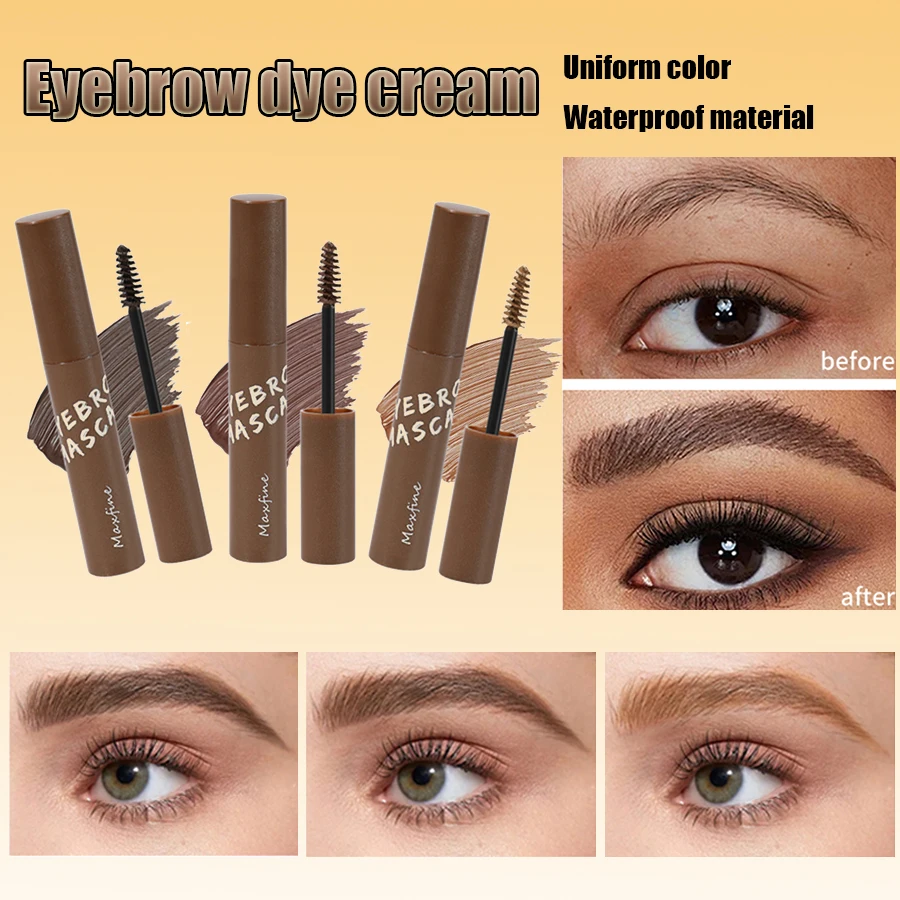 Long-Wearing Waterproof Eyebrow Cream Highly Pigmented Quick Drying Sweat-proof Smudge-Proof Suitable For Daily Use