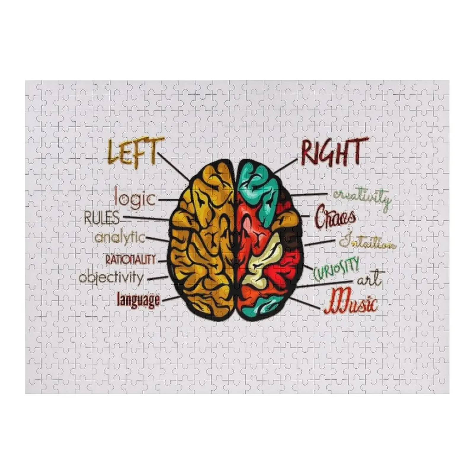

Логическая или креативная головоломка для мозга, левая или правая сторона, персонализированное имя, деревянные коробки, головоломка