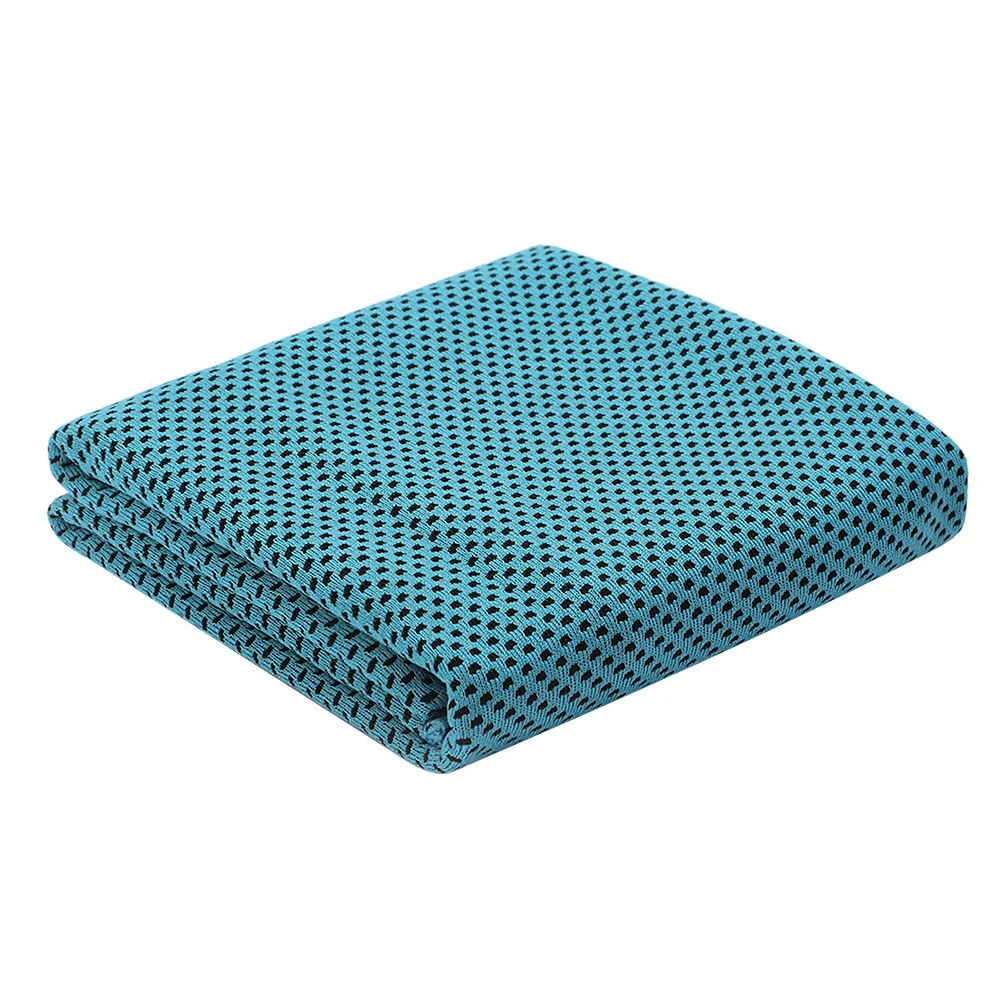 

4Pcs Outdoor Sports Cooling Towel Fast Drying Polyester Towels Portable Ice Cold Towel for Running Camping Yoga Gym Turquoise