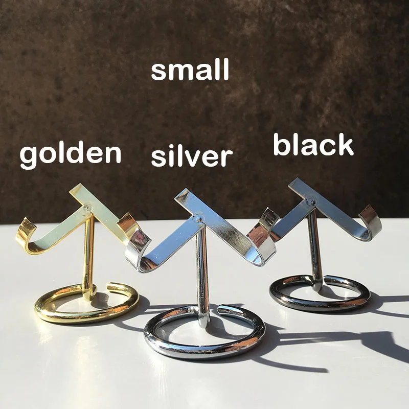 3pcs Metal Crystal Heart Display Base Silver Golden Black Copper Color Hearts Stand Holder For Tabletop Office Home Decoration