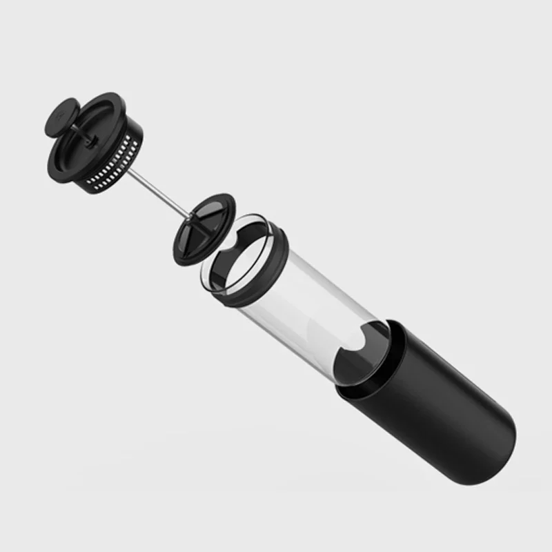 Timemore-フレンチプレスコーヒーマグ、メーカー器具、マグ、ポット、キッチン、家庭、旅行、オフィス、小さなu、白、黒、450ml