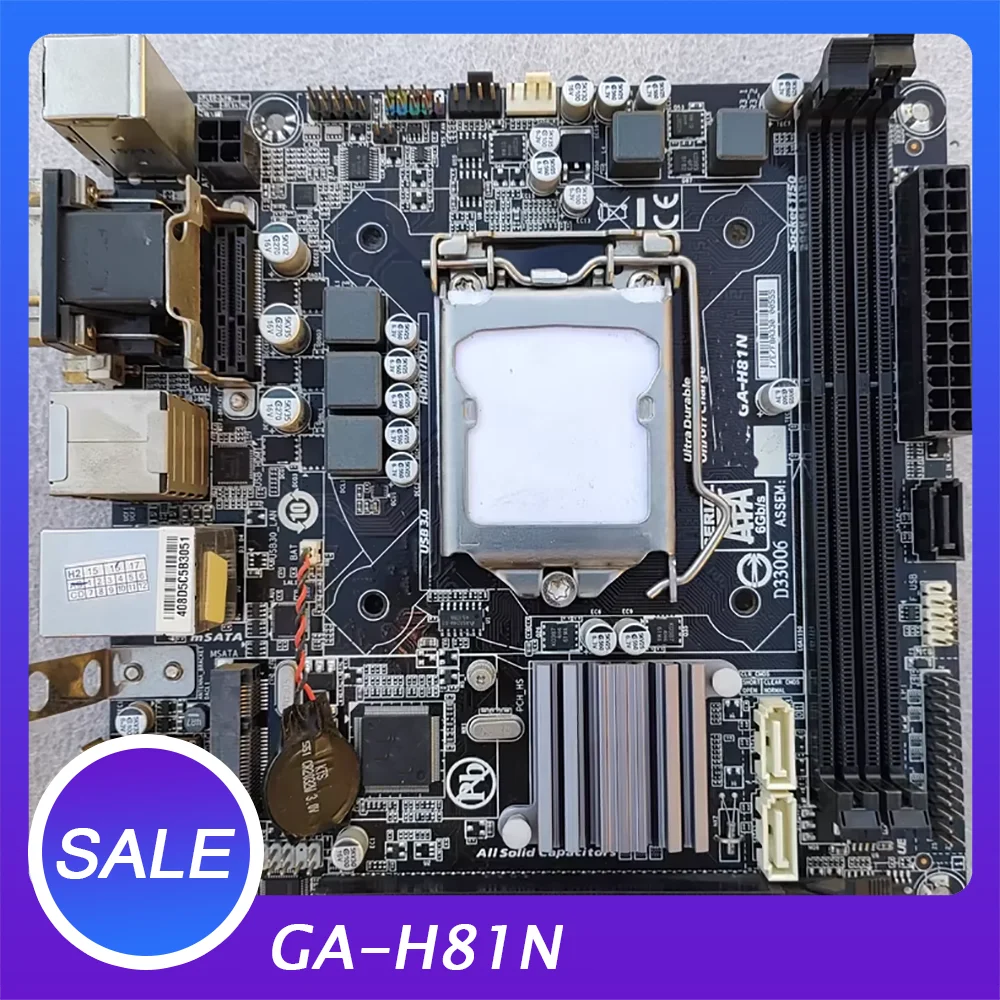 

Материнская плата LGA1150 DDR3 MINI GA-H81N