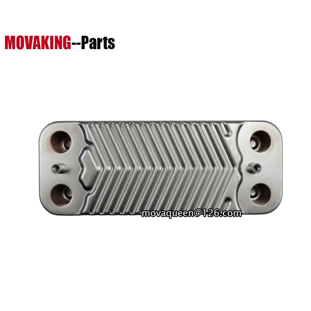 เครื่องแลกเปลี่ยนความร้อนสำรองขนาด148มม. 10แผ่นเครื่องแลกเปลี่ยนความร้อนสำหรับหม้อไอน้ำก๊าซ