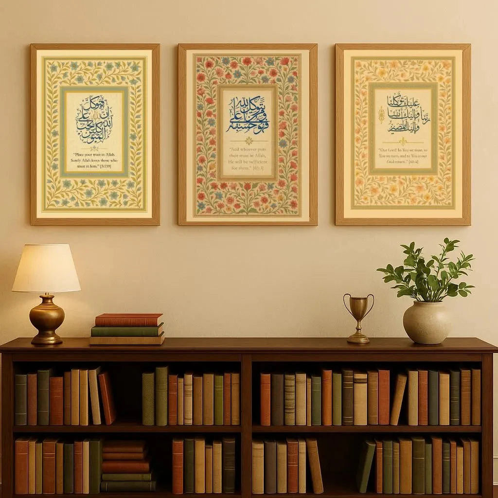Juego de 3 Pósters de Caligraf - Home Quran reseña y precio