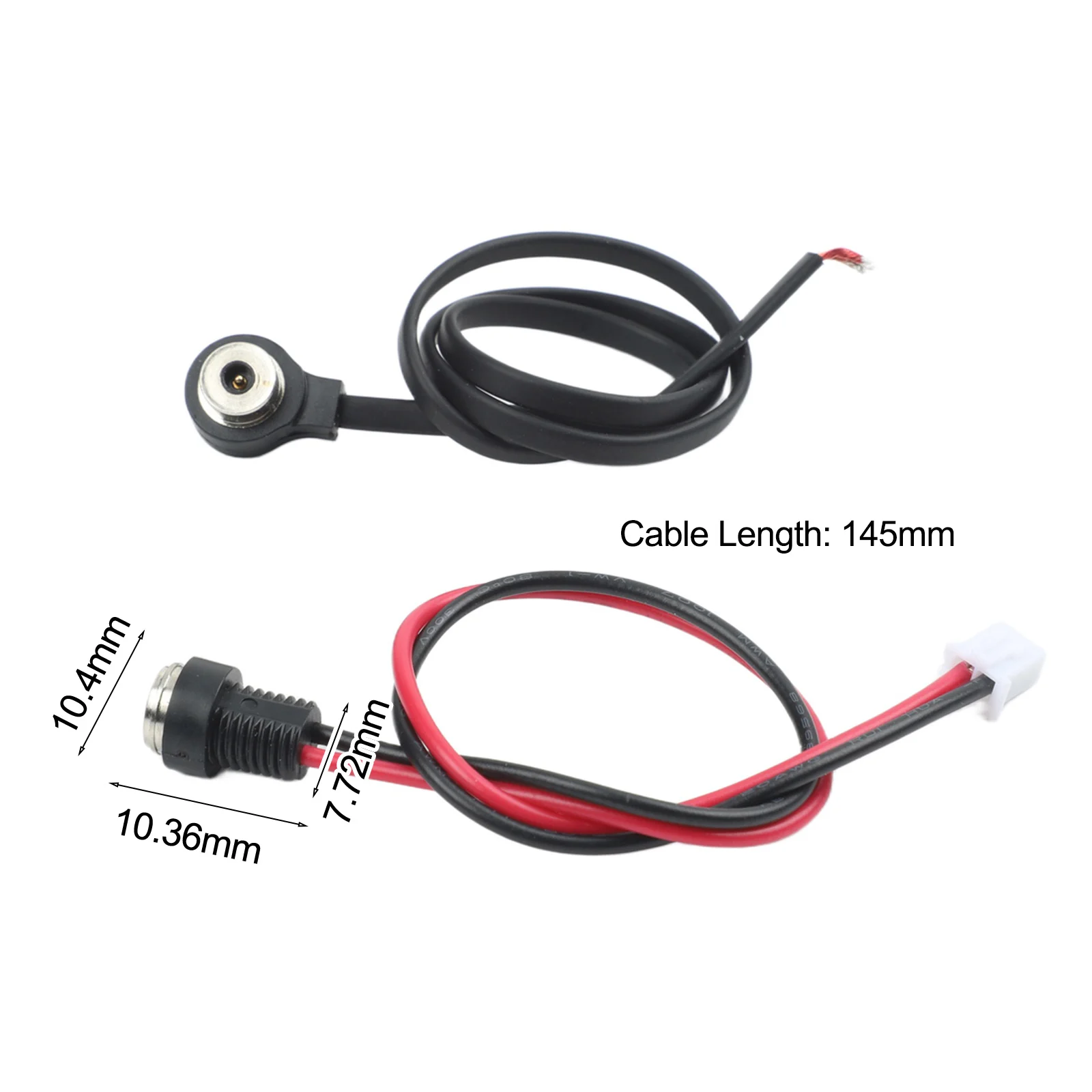 12V 2. for 8a Magnetic Charging for cable with ABS Housing and Low Frequency Operation for Wearable Devices and 12V DC Power
