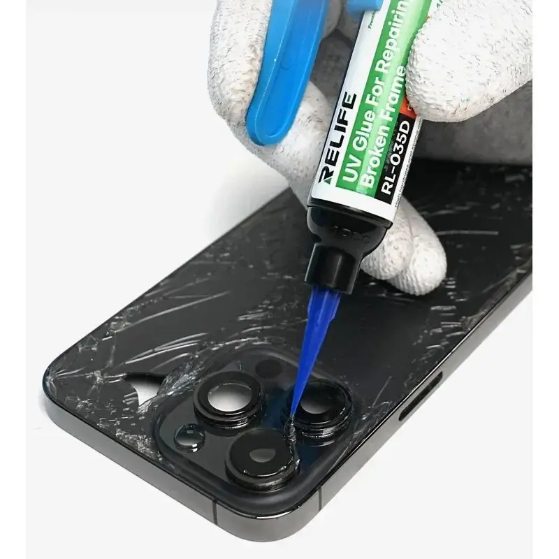 Relife RL-035D forte adesão reparação de quadro quebrado cola uv cura rápida alta dureza tela do telefone data reparação pasta adesiva