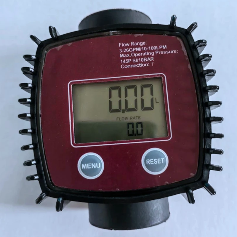 Turbine Öl Kraftstoff Durchflussmesser K25 Wasserdurchflussmesser LCD Durchflussmesser Pipeline Flüssigkeitsdurchflussmesser Sensoren 2,3-3,3 V