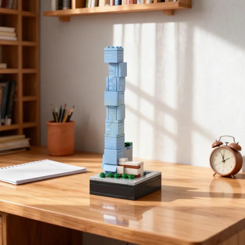 

117pcs MOC Architecture Waldorf Astoria Residences Miami Model Building Blocks Toys Festival Gift Education Brick Birthday