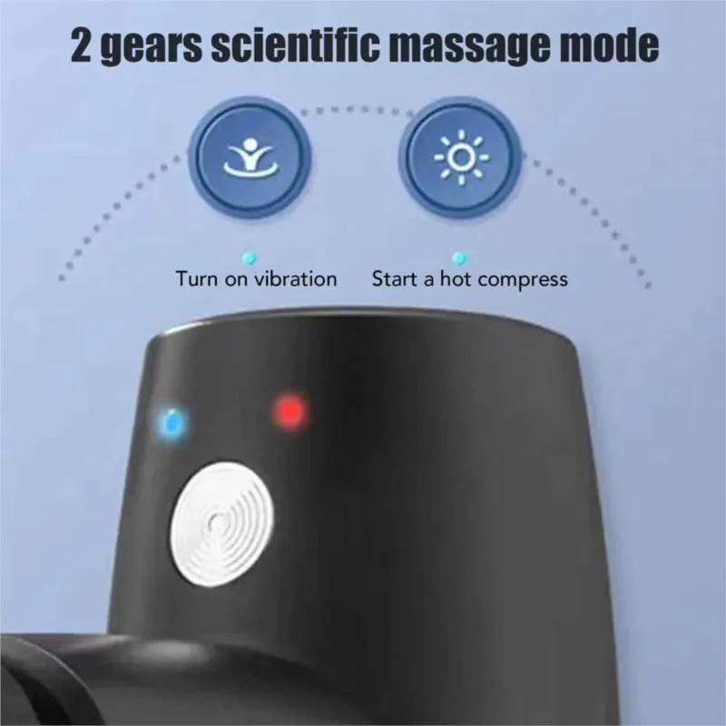 تسخين كهربائي صغير الأنسجة العميقة مدلك يده فآسيا بندقية قرع مدلك للرياضة العضلات العلاج الاسترخاء جهاز تدليك