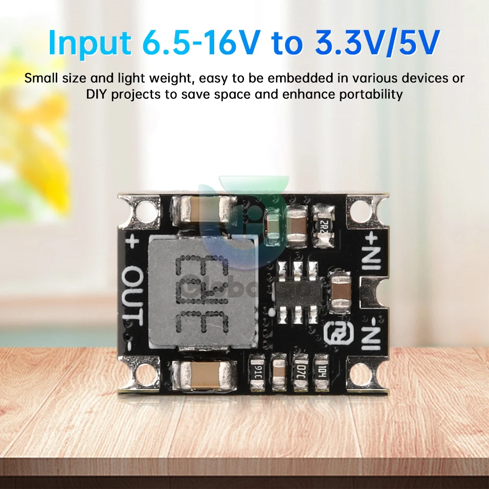 DC-DC Buck Step-down Power Supply Module 6.5-16V to 3.3V/5V DC Voltage Regulator PCB Board Power Buck Module Converter