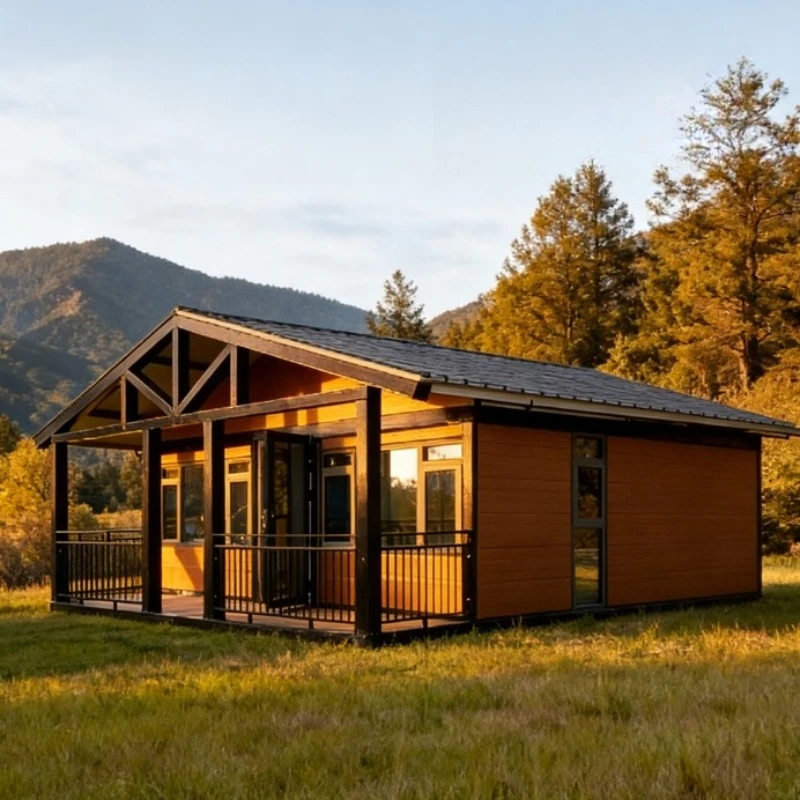 Customized 20/40Ft Shipping  Folding Portable Mobile 2-5 Bed Prefab Home for Sale Expandable Container Prefab House with Terrace