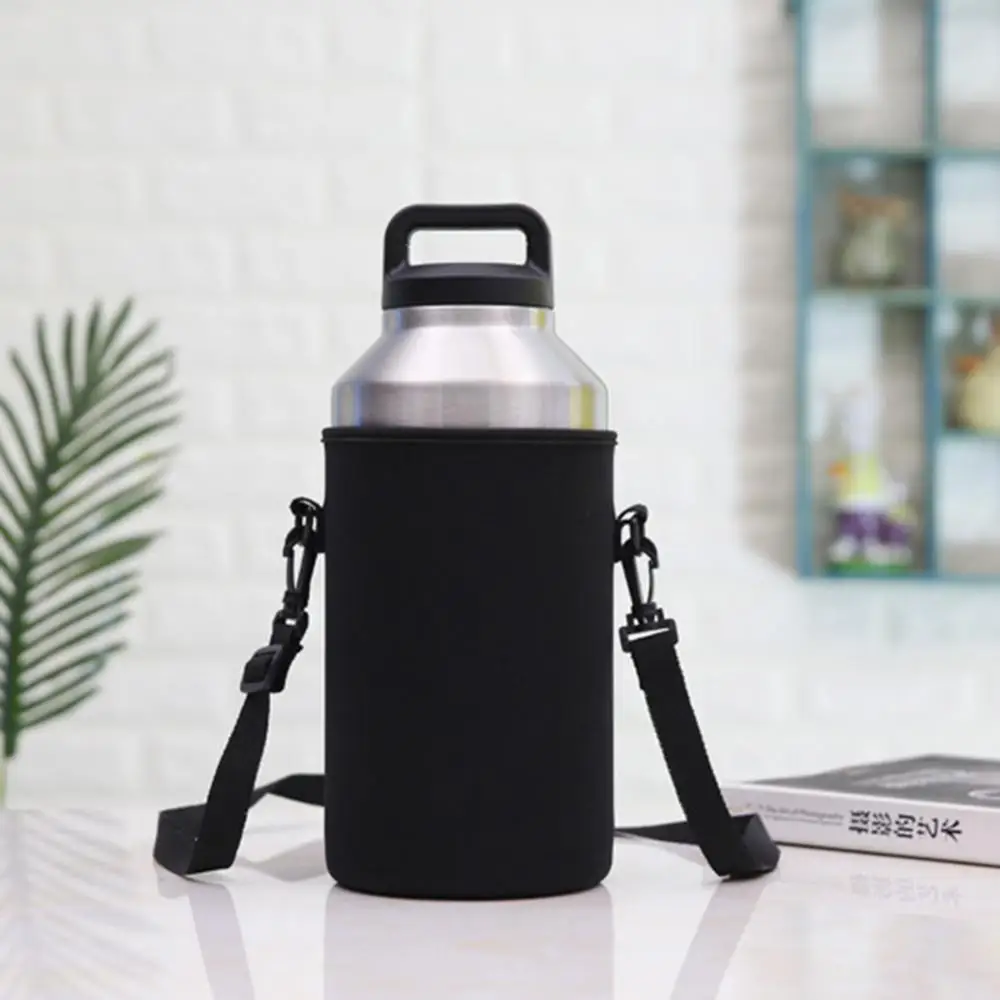 Stopper Portable Water Bottle Carrier Insulated Cup Cover Bag Holder Pouch with Strap Silicone Covers крышка для термоса