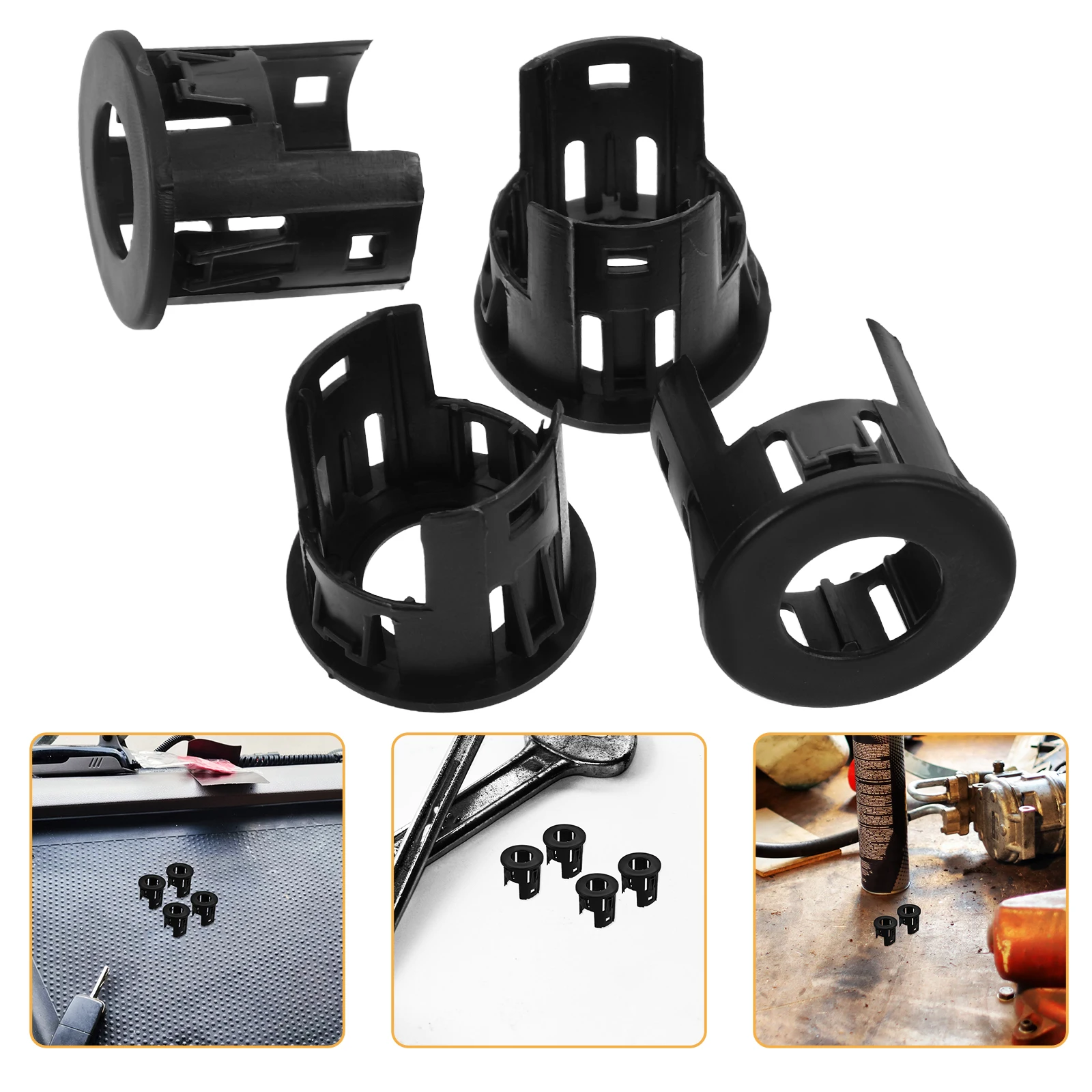 

4 Pcs Parking Sensor Set Backup Support Aid Holder Retainer Brackets
