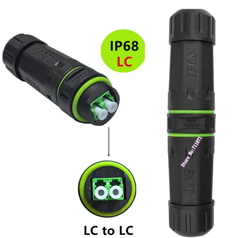 IP68 Waterproof LC Fiber Optical Extension Adapter connector LC to LC water proof Extension Connector Adaptor LC extend Coupler