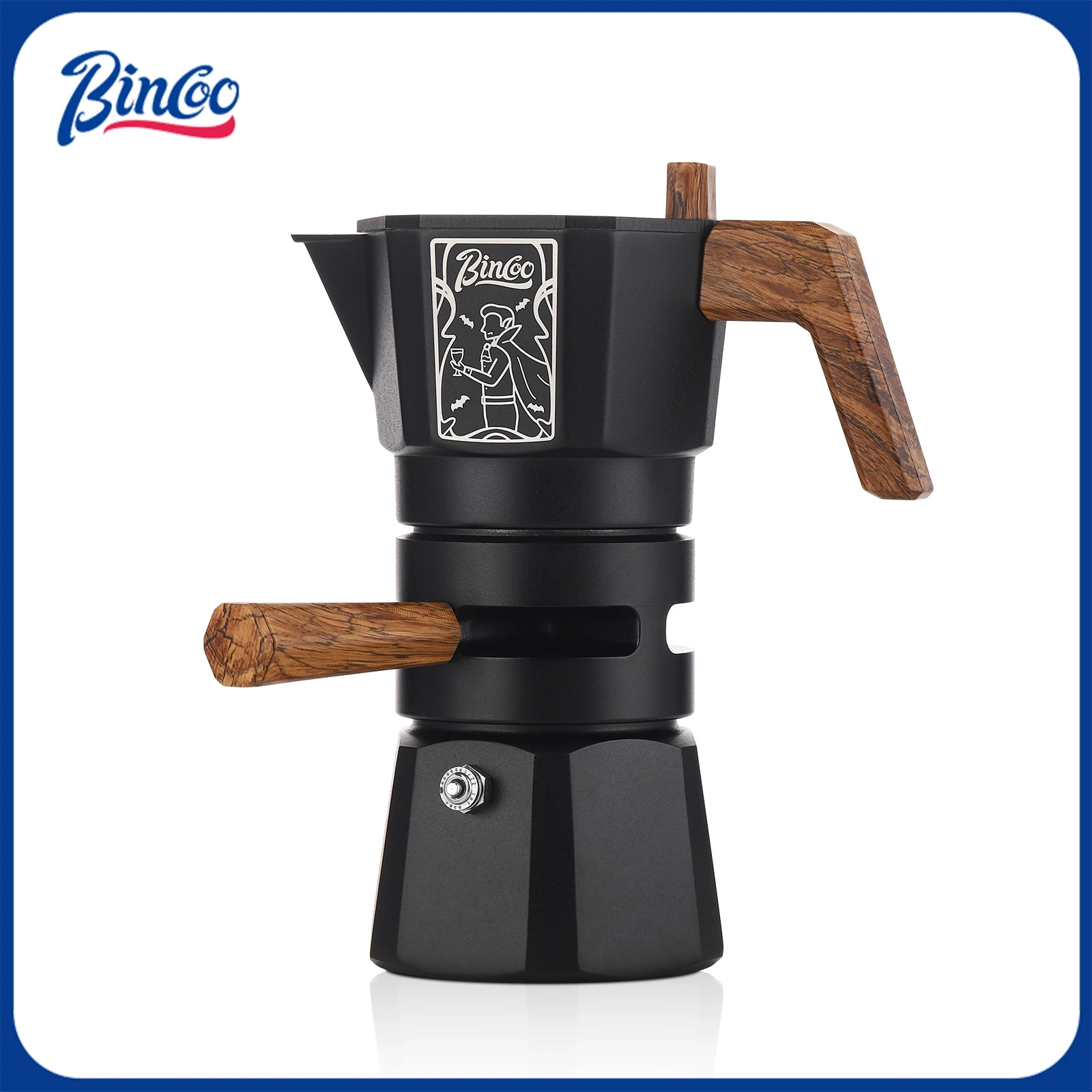 

Bincoo Контроль температуры Двойной клапан Мока Горшок Плита Эспрессо-машина для дома Открытый Кемпинг Итальянский кофе
