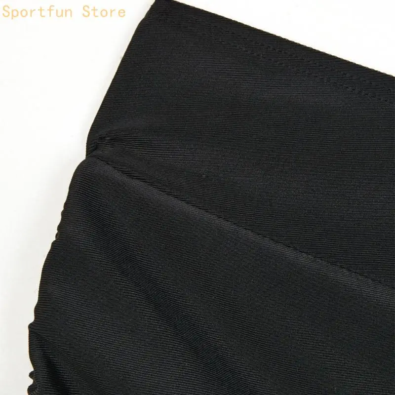 Women Ruched Board Shorts Quick Drying Swim Shorts High Waist Swimsuit Bottoms X7JD