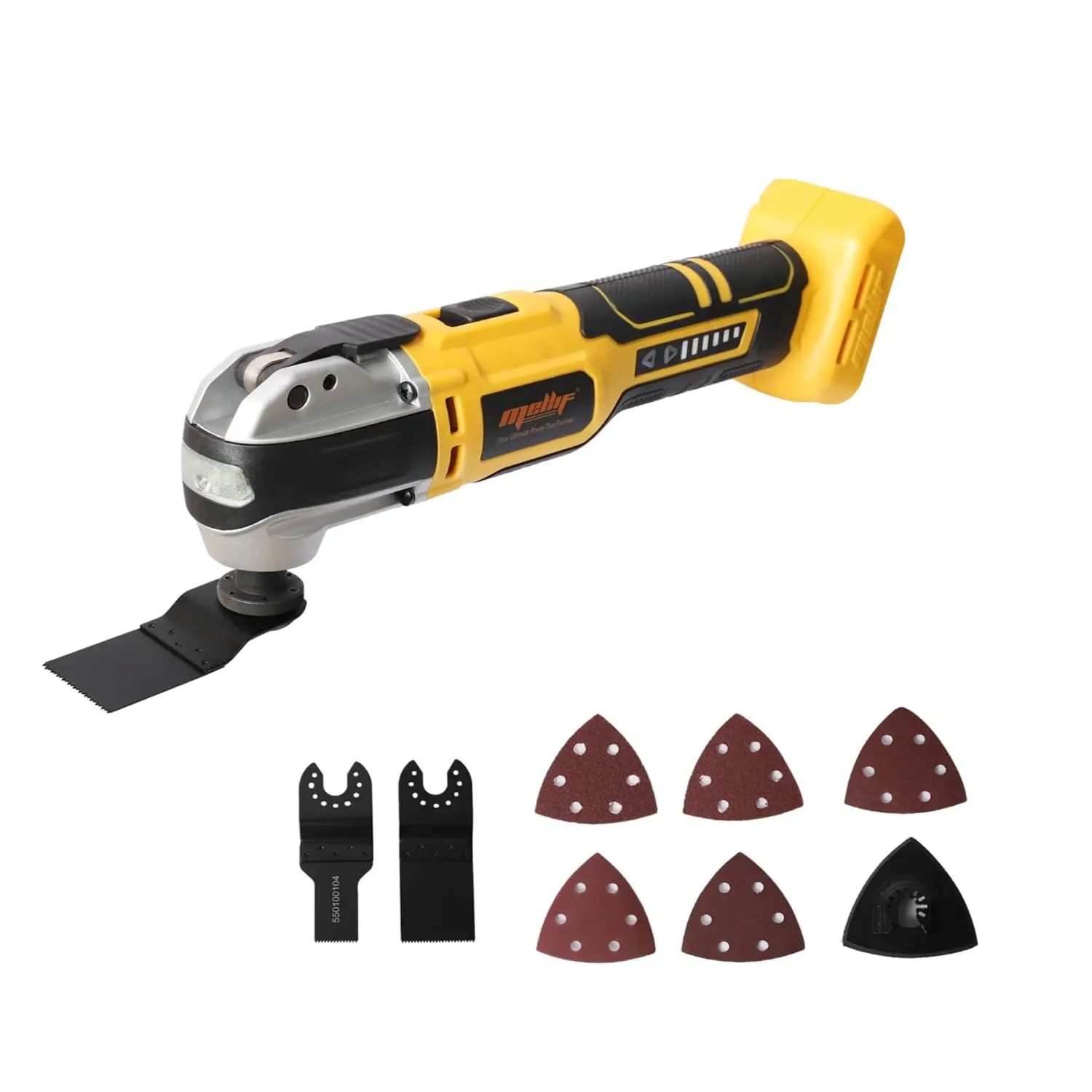 Draadloze oscillerende multitool compatibel met Dewalt 18V 20V batterij oscillerende zaag voor schrapen, schuren, snijden (alleen gereedschap)