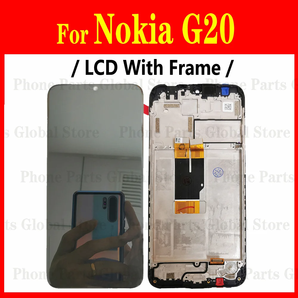 For Nokia G10 G20 LCD Display G11 Plus G21 G22 G50 G60 G300 G400 Screen Touch Digitizer Assembly Replacement With Frame TA-1334