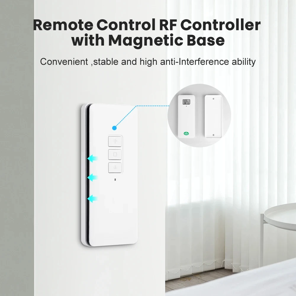 Imagem -05 - Miucda-motor Motorizado de Persianas de Rolo Bateria de Lítio Integrada Casa Inteligente Trabalho com Alexa Google Home Tuya Zigbee Wi-fi